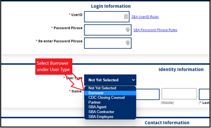 EIDL Select Borrower